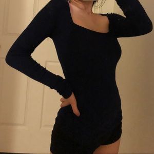 Forever 21 square neck long sleeve shirt